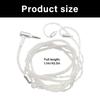 0.78mm Pin Silver Plated Sound Cable Braided PVC Design for TF10 Enhances Music Quality and Secure Connection