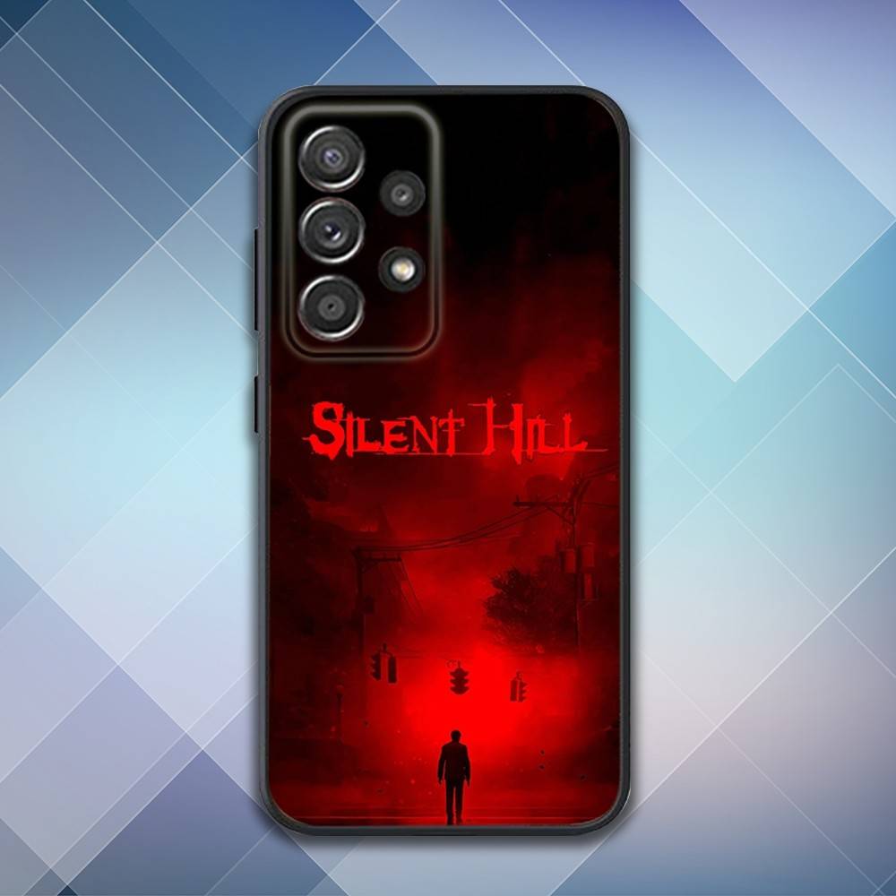 S-Silent Horror Hill Game Phone Case For Samsung S25,S24,S21,S22,S23,S30,Ultra,S20,Plus,Fe,Lite,Note,10,9,5G Black Cover