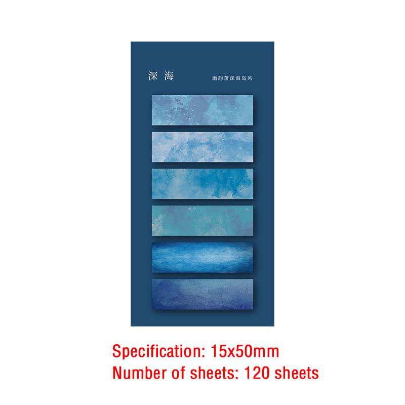 120 Sheets Posted It Self-Adhesive Sticky Notes Cute Index Memo Pad Bookmark Annotation Books Page Marker Stationery Supplies