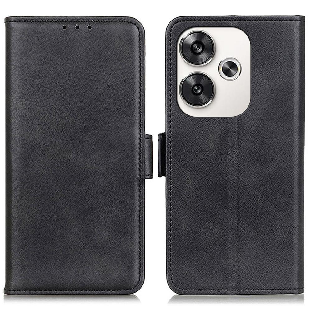 

For Xiaomi Poco F6 5G/Turbo 3 5G Case Anti-Drop Leather Wallet Phone Cover Black