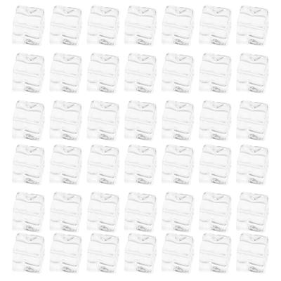 50PCS Transparent Plastic Ice Cubes Decorative Crystal Stone Photography Props Artificial Ice Cube Fake Ice Cube Artificial