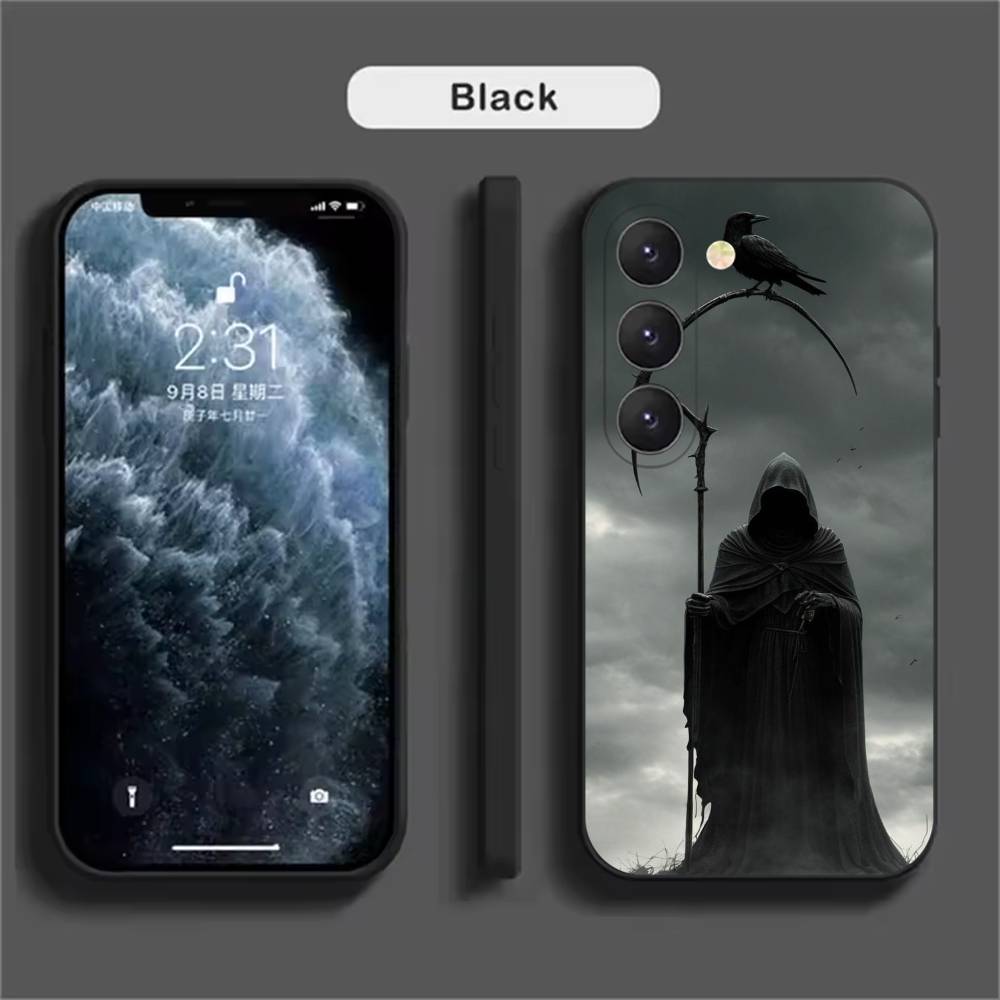 

Skull Skeleton Grim Reaper Phone Case For Samsung Galaxy A52 A42 A32 A22 A12 A02S A72 A73 A51 A41 A31 A21S A71 A40 A30S A20S SamsungA71