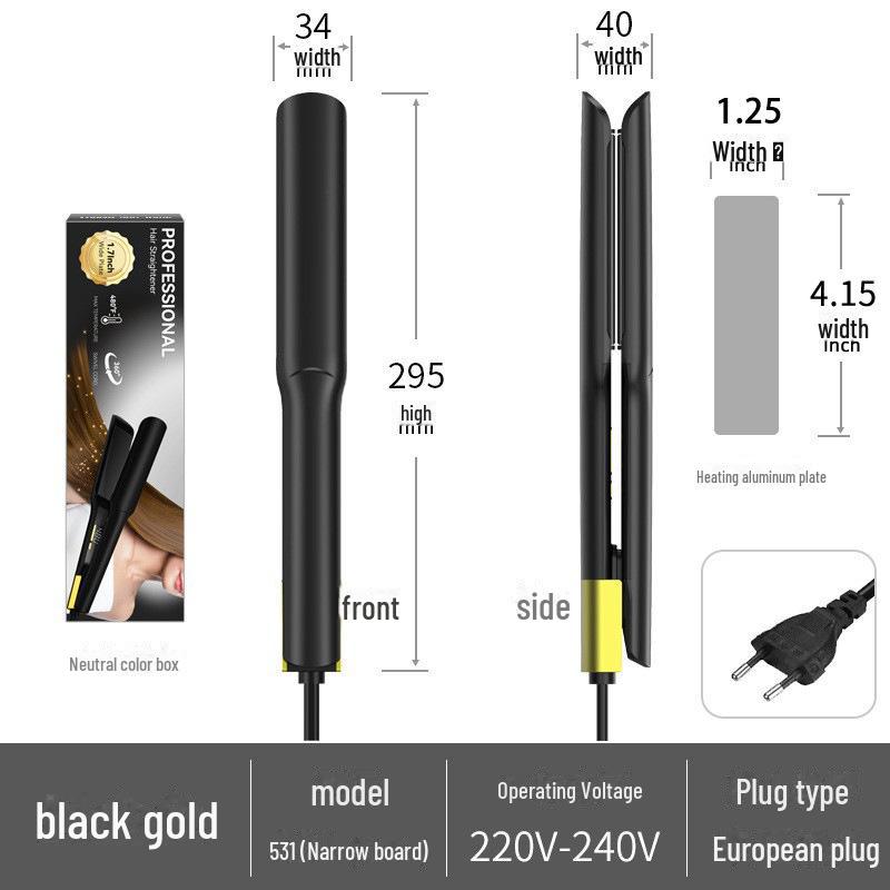 

Выпрямитель для волос двойного назначения: Высокотемпературный электрический выпрямитель и щипцы для завивки волос для домашнего использования — узкая версия