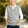 Boys' Knitted Vest Sweater for Winter, Soft Comfortable Sleeveless Pullover for Big Kids