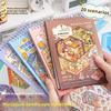 40 Sheets Per Pack of Miniature Landscaping Stickers Munchkin Town 3.0 3D Cabin Children's Handbook Quiet Book