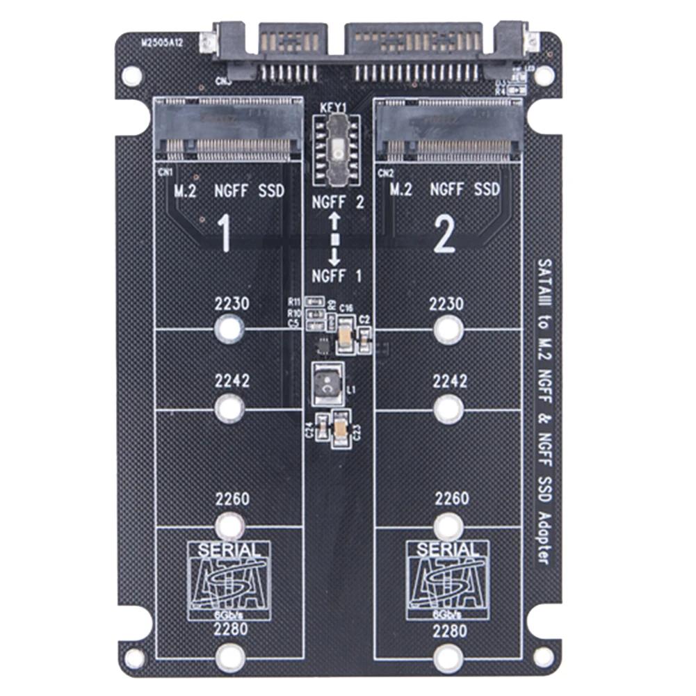 NGFF To SATA3 Adapter Card + USB Converter M.2 NGFF SSD MSATA Protocol To Serial Port Adapter for PC Laptop