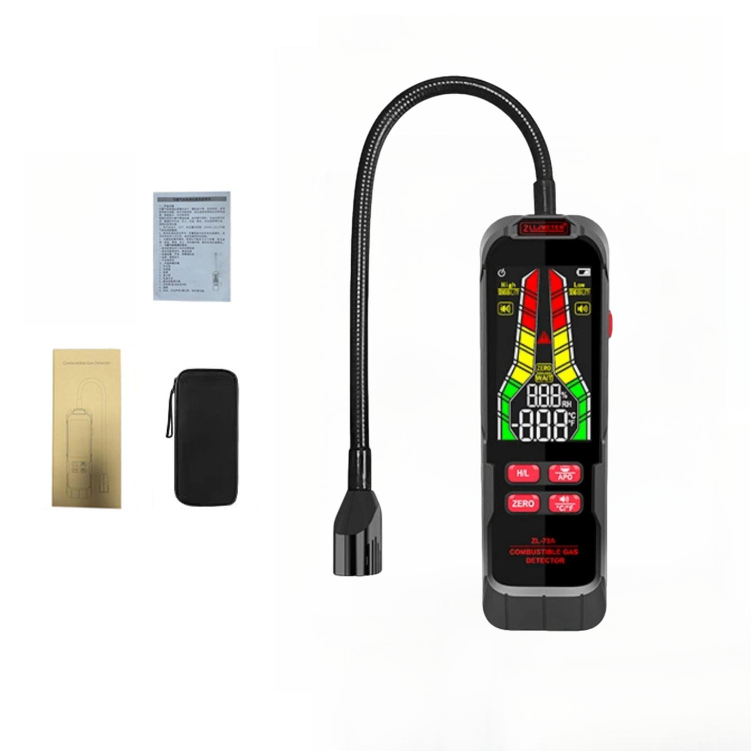 Handheld combustible gas detector natural gas