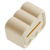 Tissue Dispenser Box Wall Mounted Plastic Decorative Tissue Paper Holder for Living Room Coffee Table Desk White Base