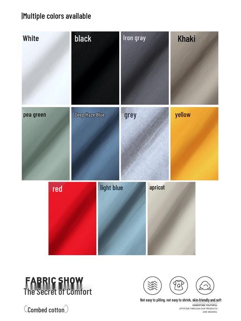 Men's Trendy Round Neck Short-Sleeve Loose-Fit Casual T-Shirt