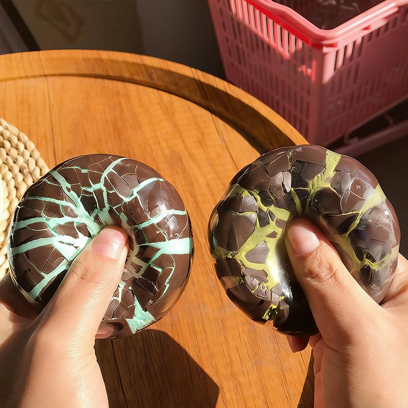 Hot Sell Creative Crispy Skin Ball Simulation Chocolate Stress Relieving Handmade Ball Squeezing Toy Soothing Relieving Stress