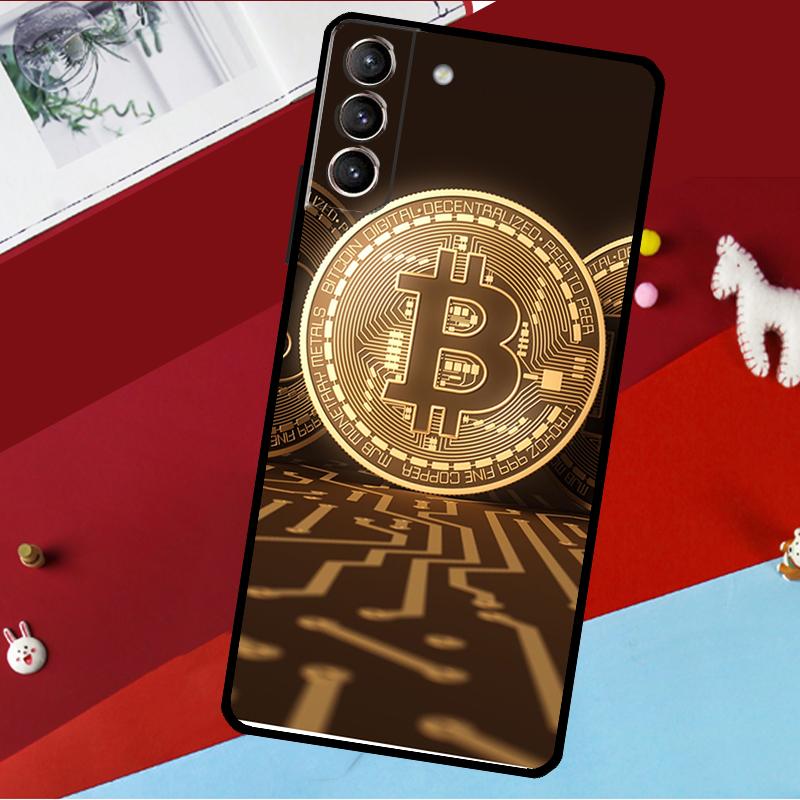 Bitcoin BTC Funda For Samsung Galaxy S26 S25 S23 S22 S20 S24 Ultra S9 S10 Plus S21 FE S25 FE Phone Case