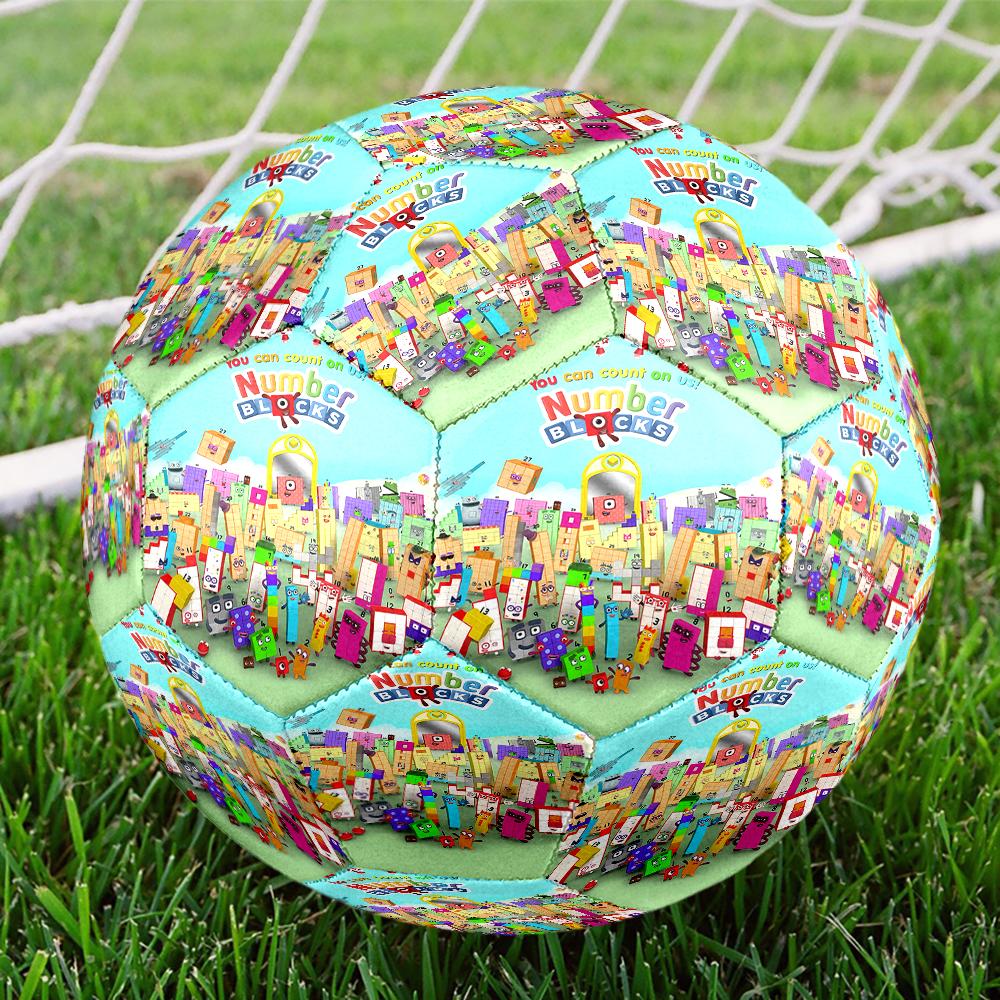 Numberblocks Tema Størrelse 5 Fodbold, Velegnet til Både Indendørs og Udendørs Kampe, en Gave Velegnet til Alle.