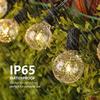 Solar Led G40 Globe Christmas Garland Street Fairy String Light Wedding Bulb Outdoor Lamp For Party Holiday Garden Light
