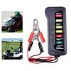 User Friendly 12V Car Battery Tester with Two Testing Clips and LED Lights