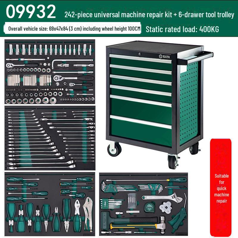 Shida 09932 242-Piece Universal Car Repair Tool Set