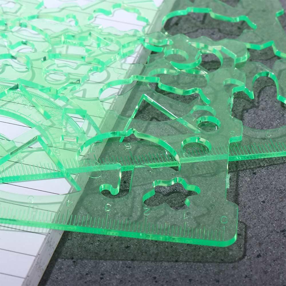 Template Drawing Ruler Drafting Supplies Mathematical Geometry Wavy Line Ruler Template Rulers