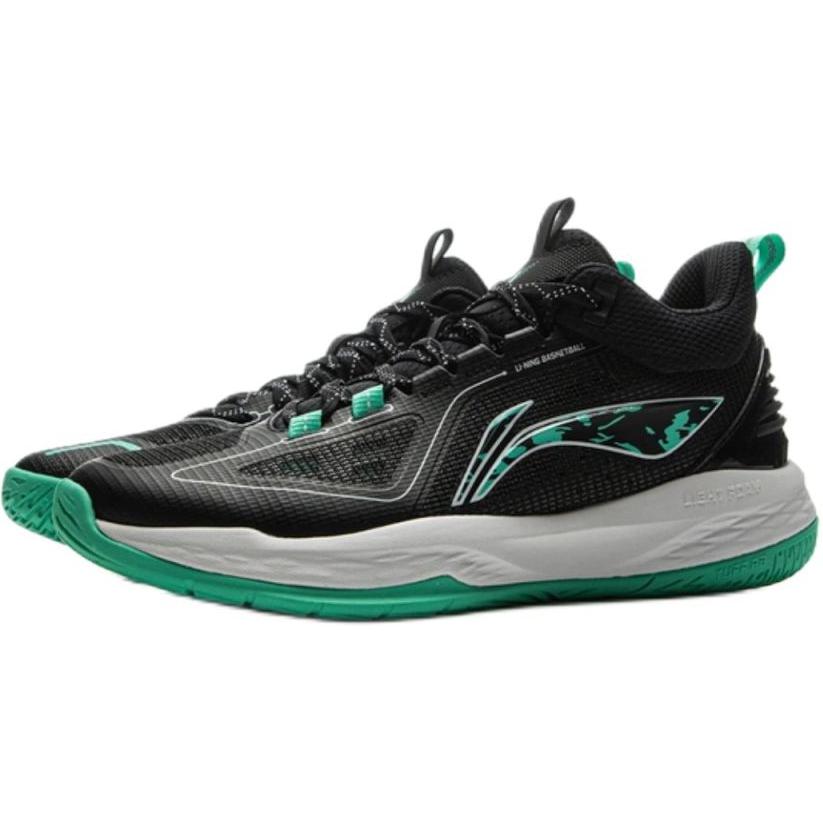 Li Ning Kids Basketball Long Fist Comfortable Soft Non-Slip Shock Absorbing Wear-Resistant Rebound Low-Top Kids Basketball Shoes YKBV018-3