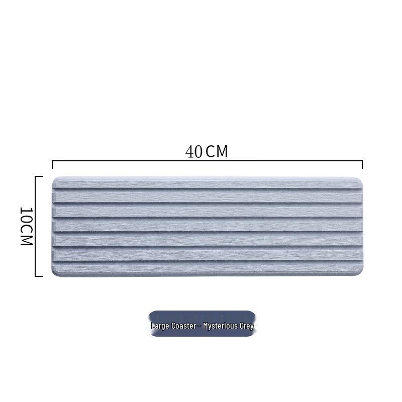 LISM Diatomaceous Earth Bathroom Mat & Coaster Set