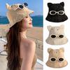 Cotton Fisherman Hat Cute Ear Sun Hat Fashion Cat Ears Hat  Women