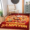 Galatasaray 397 Customized Name Carpet Perfect for Game Room Entryway Decorate Room Kitchen Antislip Carpet Anime Office Decor