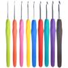 9-Color Soft Grip Crochet Hook Set: Thick & Thin Yarn DIY Hand Knitting Tools
