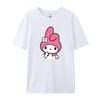 Cotton Breathable Childrens Tshirt 2026 Summer New Cute Melody Printed Parent Child Wear Unisexs and Womens Short Sleeves