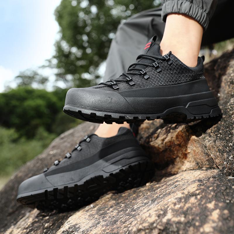 Men's Outdoor Camping Walking Shoe Classic Hiking Wear-resistant Work Shoes New Style Anti Slip Breathable Lace Up Sneakers