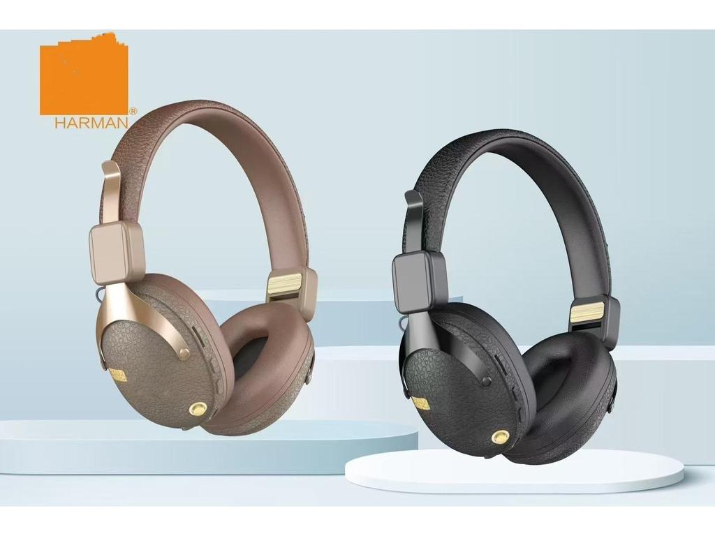 Retro Wireless Over-Ear Noise-Cancelling Bluetooth Gaming Headphones