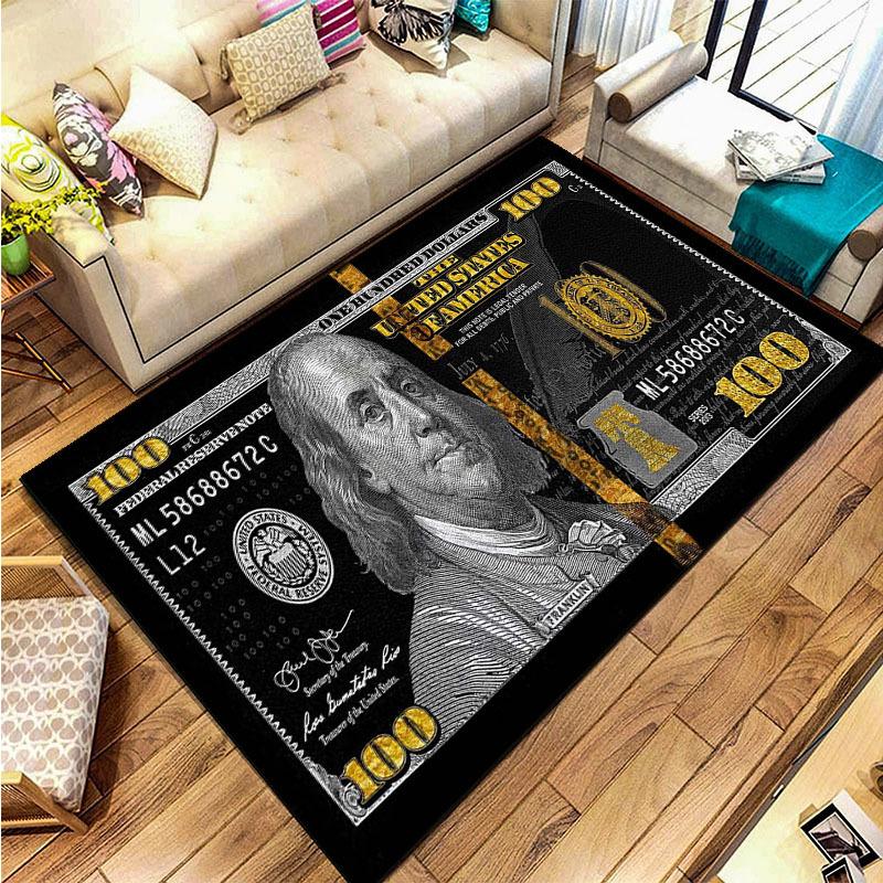 One Hundred Dollar Patterned Carpet Decoration Living Room Mat High-end Atmosphere Upscale Bedroom Kitchen Bathroom Non Slip Rug