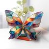 Stained Glass Butterfly Ornament Acrylic – Colorful Suncatcher Window Hanging Glass Butterfly Decoration for Christmas Tree