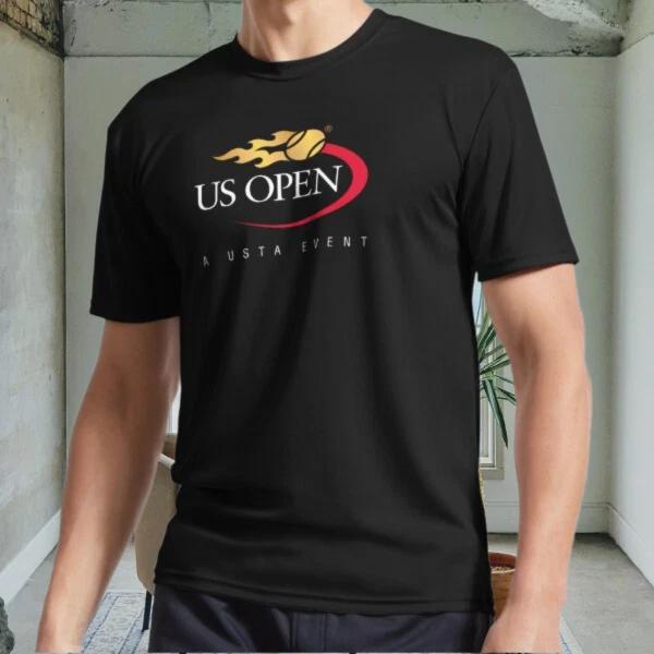 

New US Open Active Logo Men s Black T shirt Funny Size S to 5XL 2XL