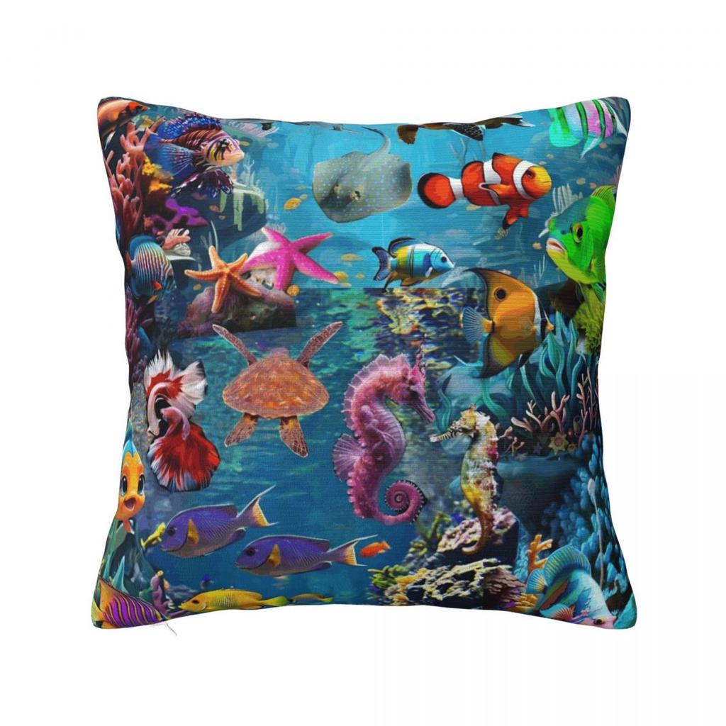 Povlak na polštář Vintage design pstruha Ryby Povlak na polštář Kreslené ryby Povlak na polštář Do kanceláře Auta Domů Dekorativní povlaky na polštáře