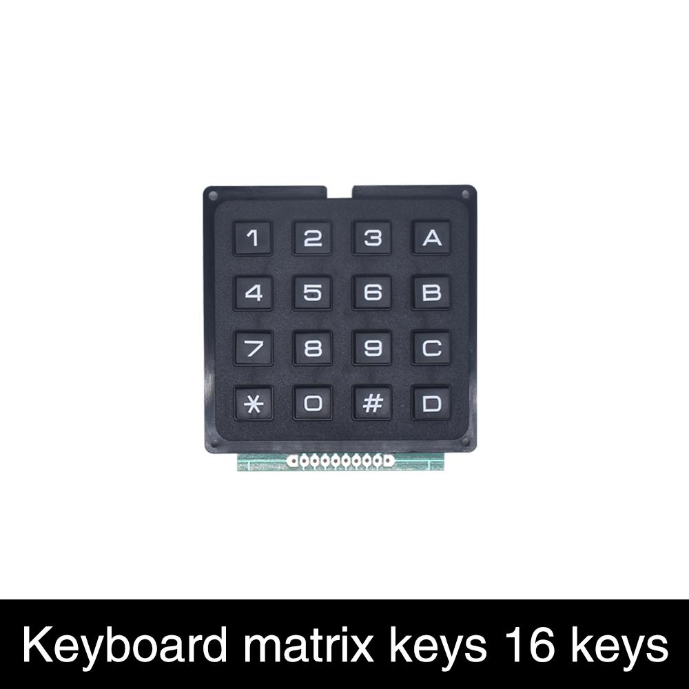 LIZAO 12/16 Keys 4x3 4x4 Matrix Membrane Switch Keypad Keyboard Module for Arduino STM32 Raspberry Pi DIY Projects