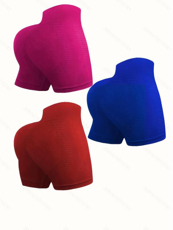 

High-Stretch Women s Tummy Control Yoga Shorts - Quick Dry & Hip Lifting M червоний/рожевий червоний колір