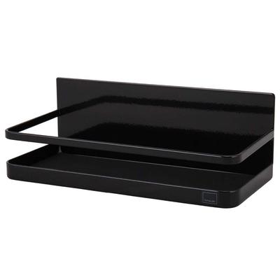 Jitsugyo Magnetic Spice Rack Black X D11 X Tower Seasoning Rack Kitchen Storage 2523 Approx. W24.5 H8.5cm