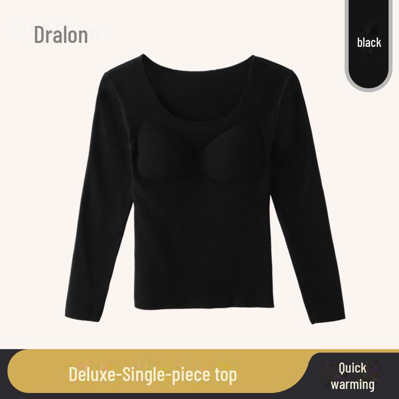 2023 Women's Seamless Autumn Thermal Set: German Velvet Warm Top & Pants