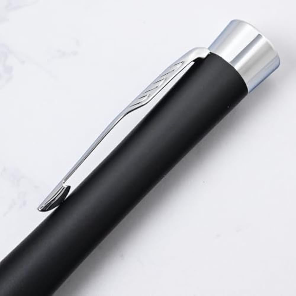 PARKER S0735810 Parker Ballpoint Pen, Urban Matte Black CT, Medium, Oily Type, Gift Box Included