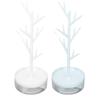 Jewelry Hanging Tree Stand Branch Shape Rotatable Detachable Student Jewelry Storage Display Stand D
