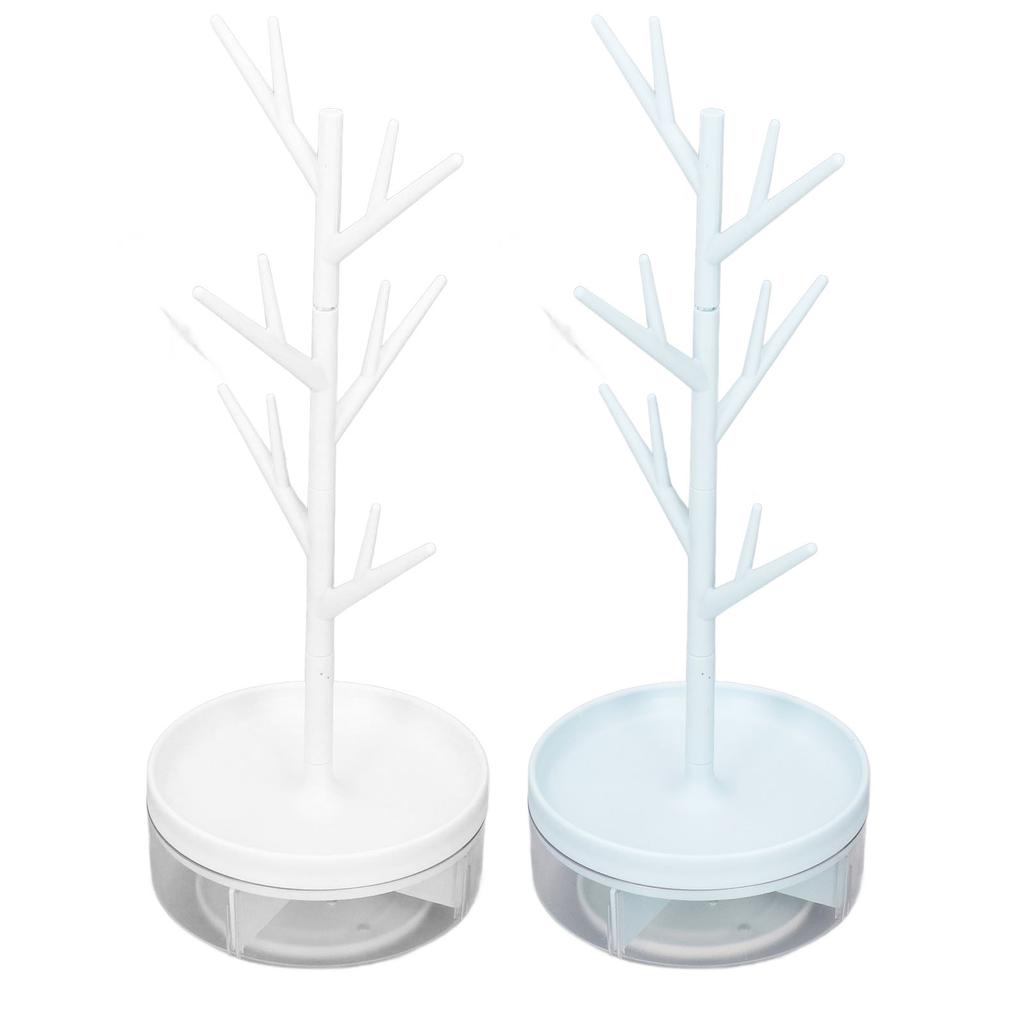 Jewelry Hanging Tree Stand Branch Shape Rotatable Detachable Student Jewelry Storage Display Stand D