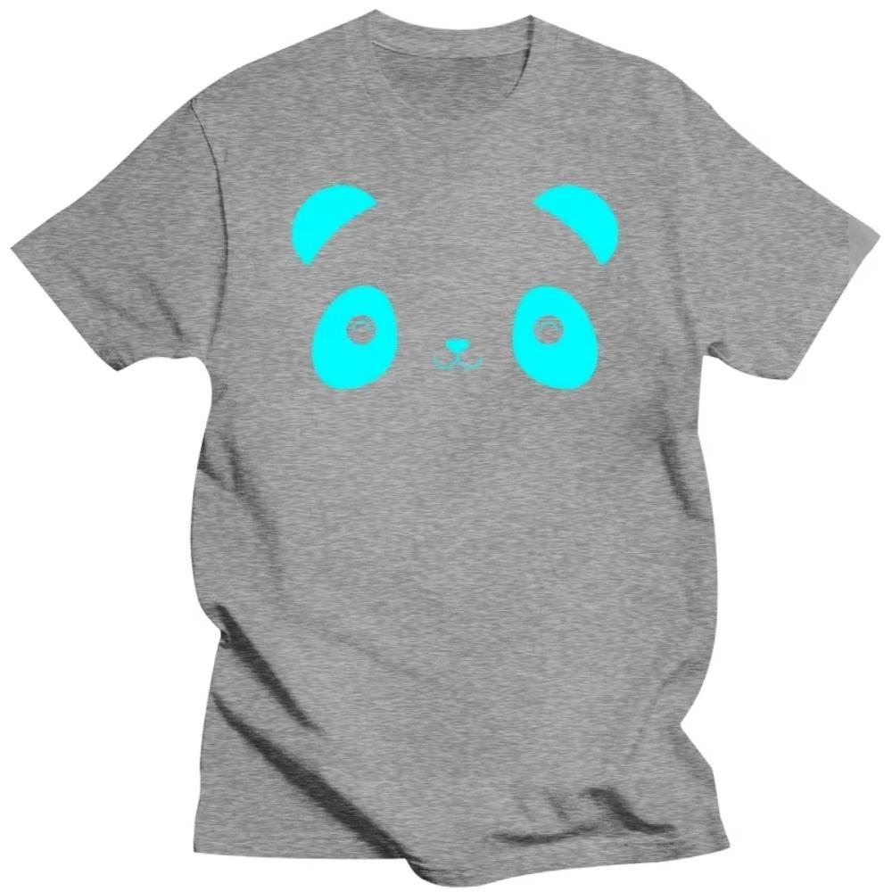 Panda Face Print Men T-shirts Luminous Tshirts Women Men Brand T Shirt Glow In The Dark Novelty Oversized Tee Shirt,drop Ship