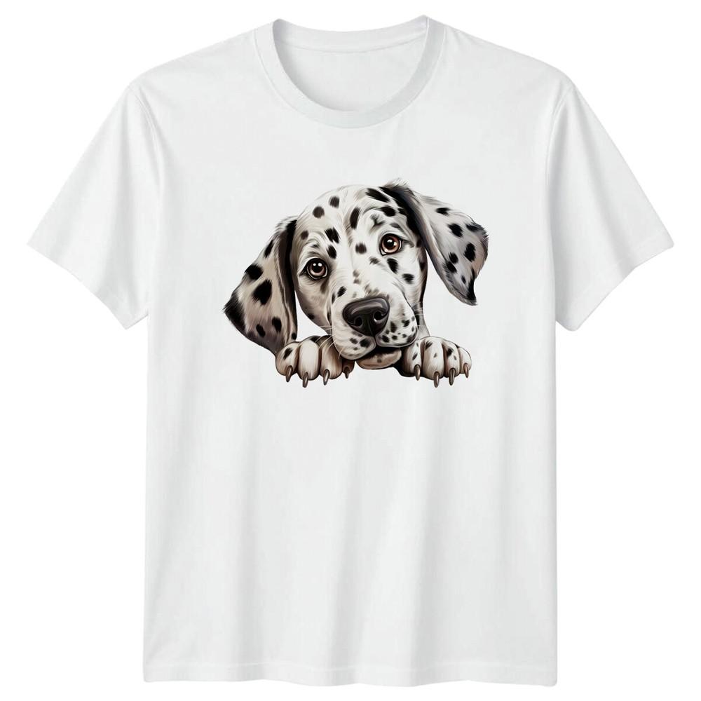 Cute Dalmatian Puppy Dog Breed Lover TShirt Graphic Novelty S