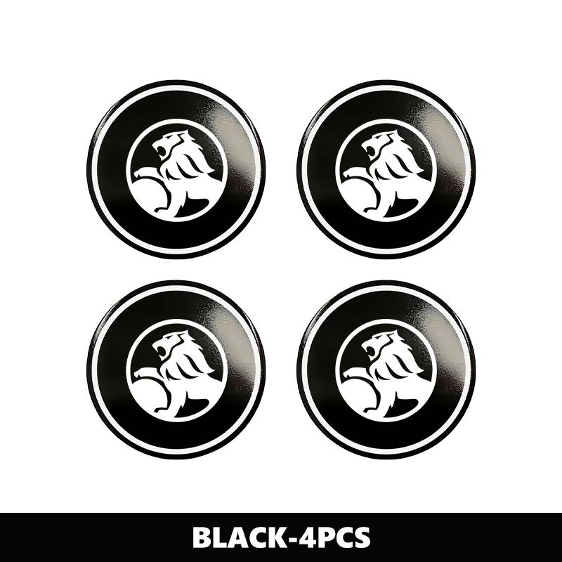 For Holden 4pcs Car Wheel Center Hub Cap Badge Logo Sticker Auto Decorative Accessories HSV Commodore VT VX VU VY VZ VE Astra H