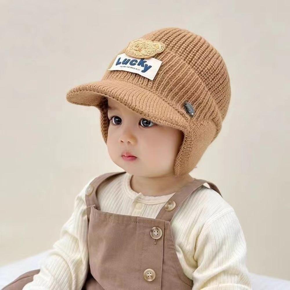 Plush Bonnet Caps Thickened Ear Protection Cap New Pullover Hat Autumn Winter