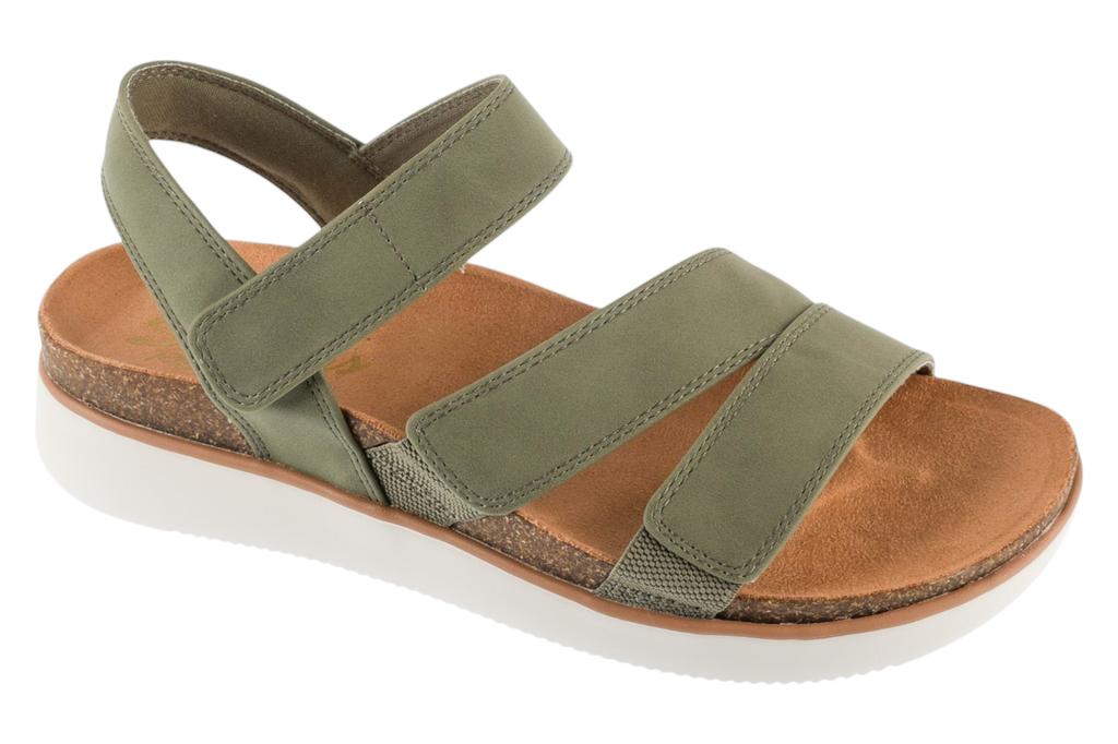 Skechers Arya on the Rise sandals adjustable strap beige