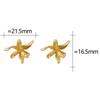 PONYKISS  Sterling Silver Matte Flower Vintage Stud Earrings for Women Fine  Minimalist Plant Accessories