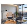 Galette de chaise 4 rabats 40 x 40 cm Nelsen anthracite