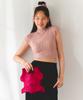 Pleatsmama Bow Bag Deep Pink