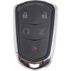 5 Buttons Replacement Key Fob Cover Case Fit For 2015- Cadillac Escalade, CTS, SRX, XT4,XT5, ATS, STS,XD6 CT6 XT5 Keyless Entry Remote Key Fob Shell