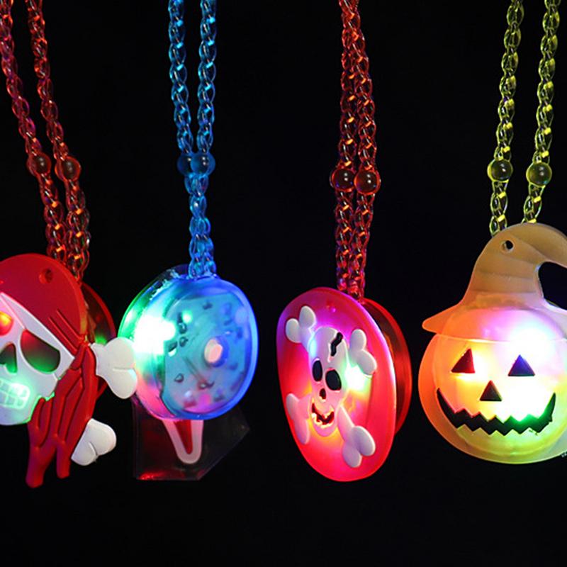 Glowing Halloween Toys Led Rings Necklaces Watches Party Favors Flashing Glowing Fun Toys Trick Or Treat Party Supplies
