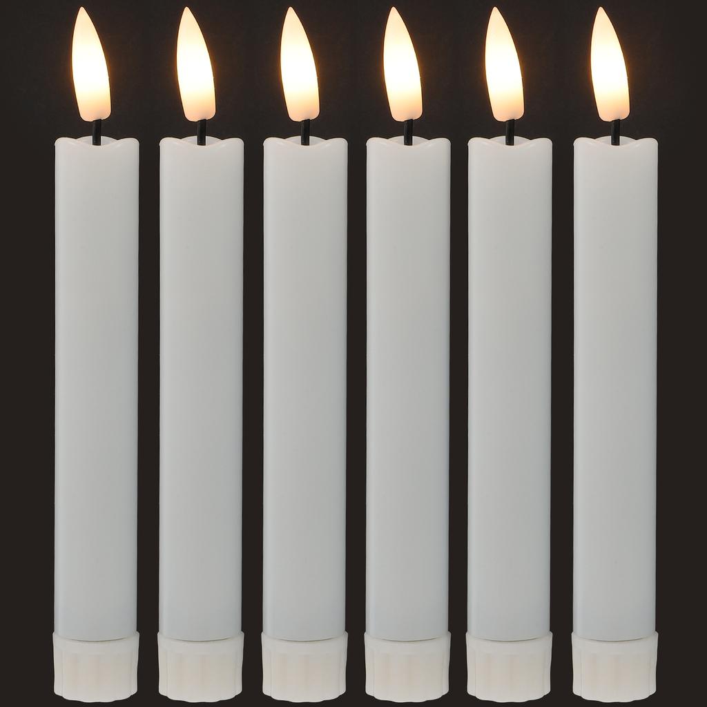 1 Set Of Led Electronic Light Operated Flameless Fake Candles For Wedding Party Festival Decor Simulation